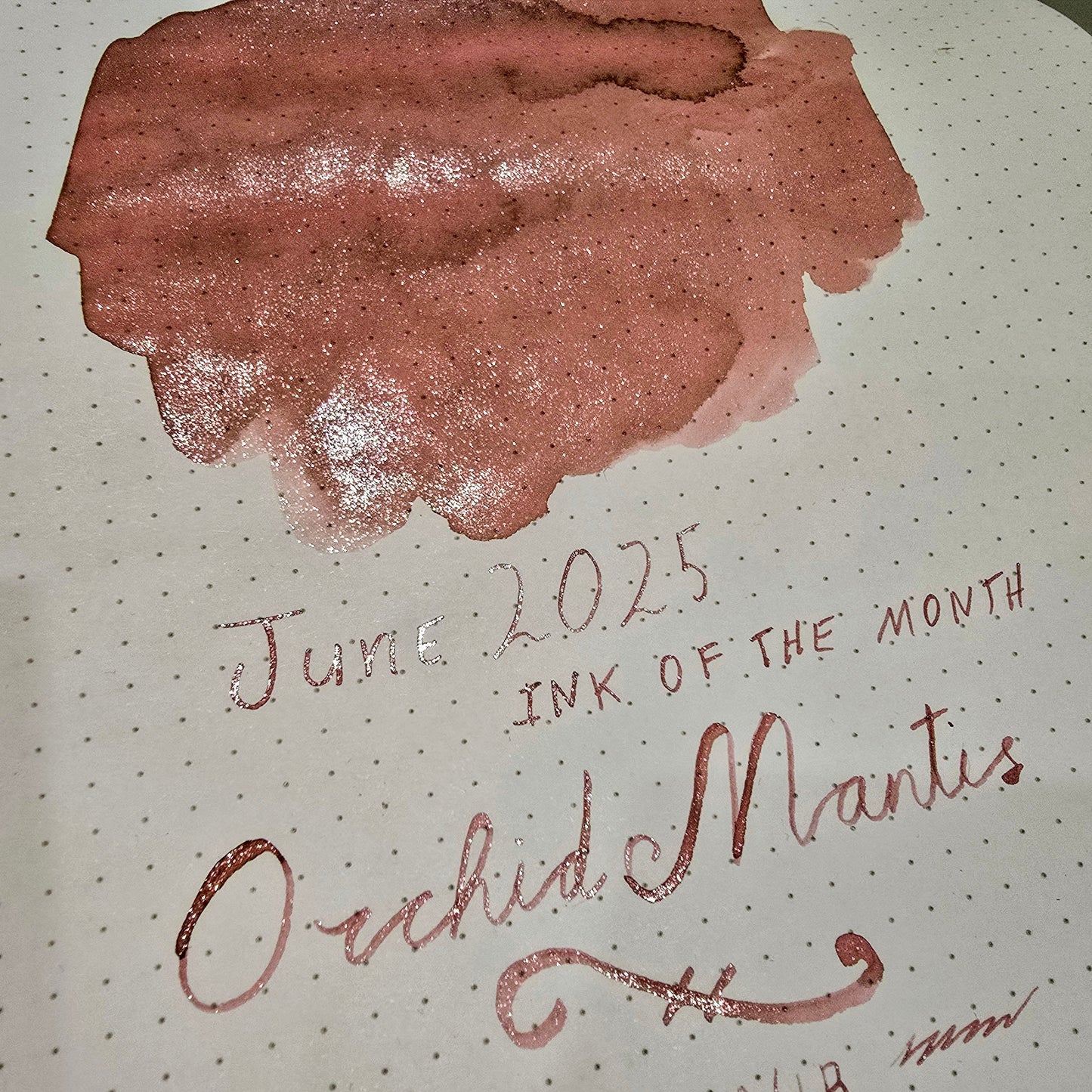Van Dieman's 2025 June - Orchid Mantis - 100ml Shimmered Fountain Pen Ink