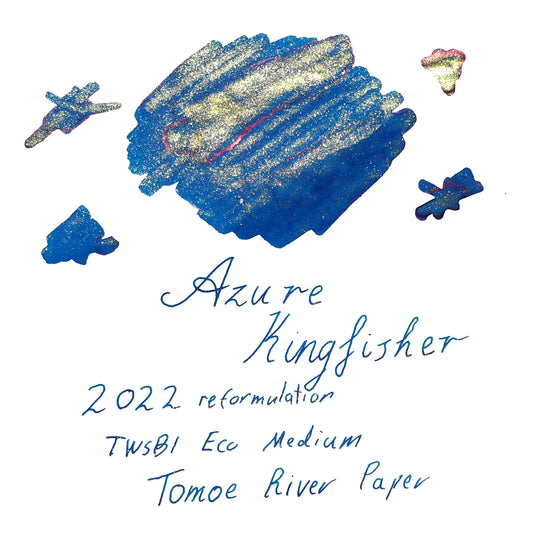 Van Dieman's Wilderness - Azure Kingfisher - 40ml Shimmering Fountain Pen Ink