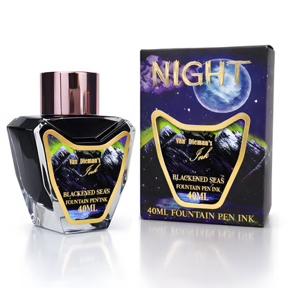 Van Dieman's Night - Blackened Seas - 40ml Fountain Pen Ink