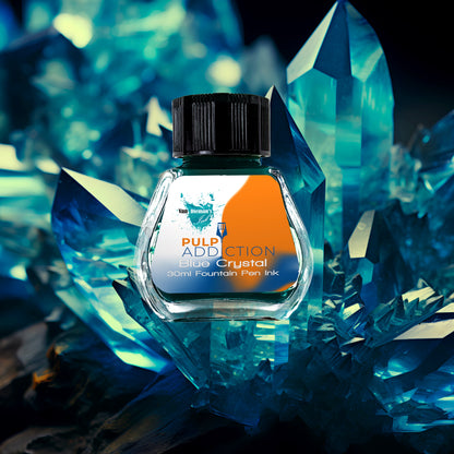 Van Dieman's Pulp Addiction - Blue Crystal Fountain Pen Ink