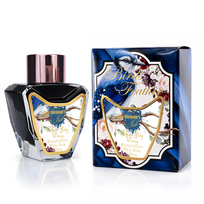 Van Dieman's Birds of a Feather - Blue Jay Wing - 40ml Fountain Pen Ink