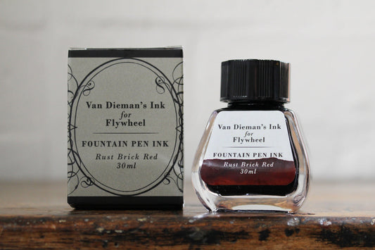 Van Dieman's Flywheel - Rust Brick Red Fountain Pen Ink