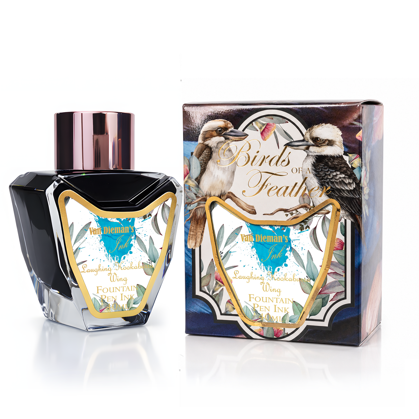 Van Dieman's Birds of a Feather - Laughing Kookaburra Wing - 40ml Fountain Pen Ink