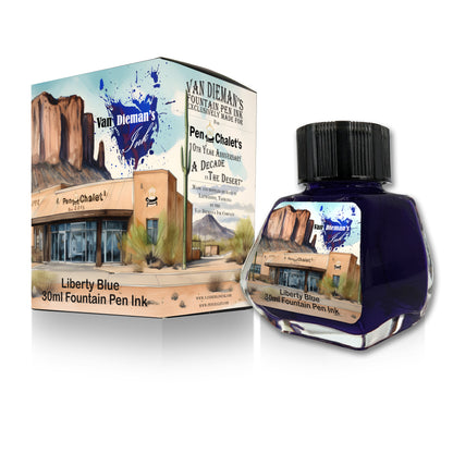 A Decade in the Desert - Liberty Blue Fountain Pen Ink
