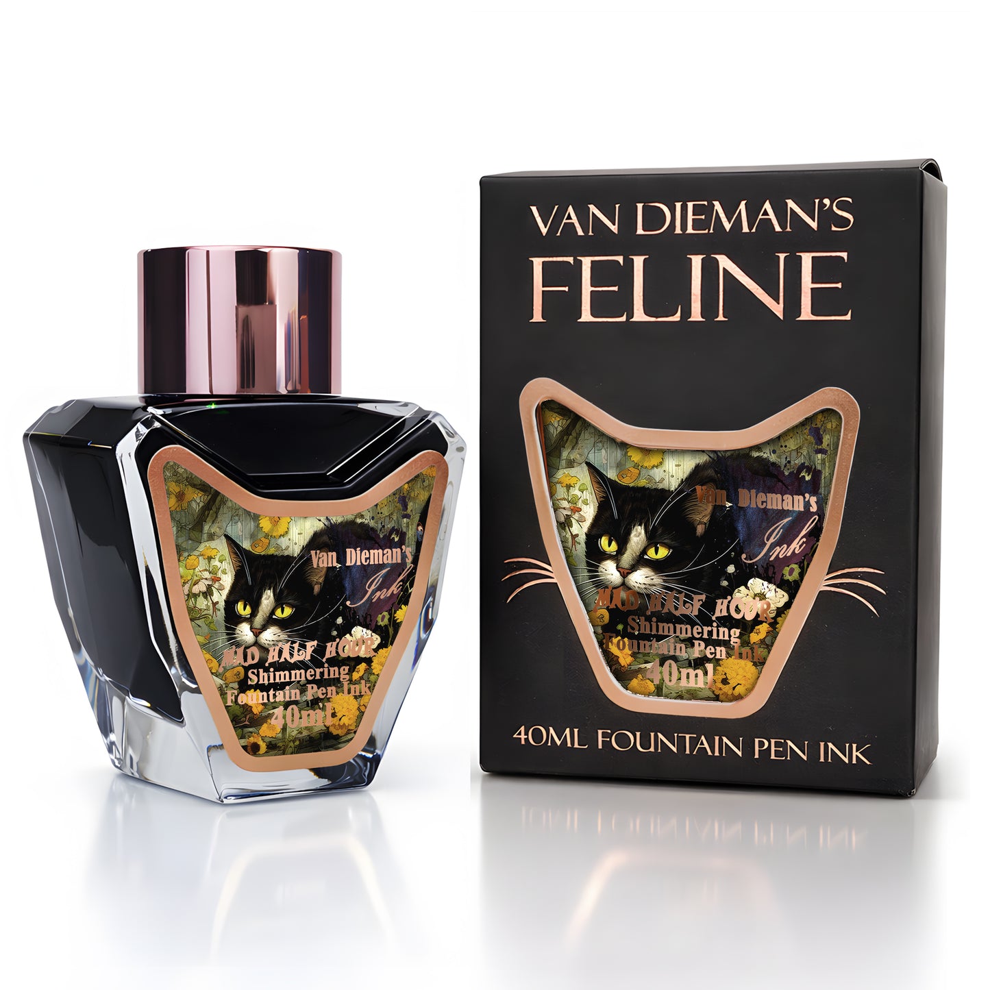 Van Dieman's Feline - Mad Half Hour - 40ml Shimmering Fountain Pen Ink
