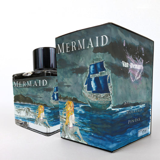 Van Dieman's 2026 - Mermaid - 100ml Shimmering Multichromatic Fountain Pen Ink