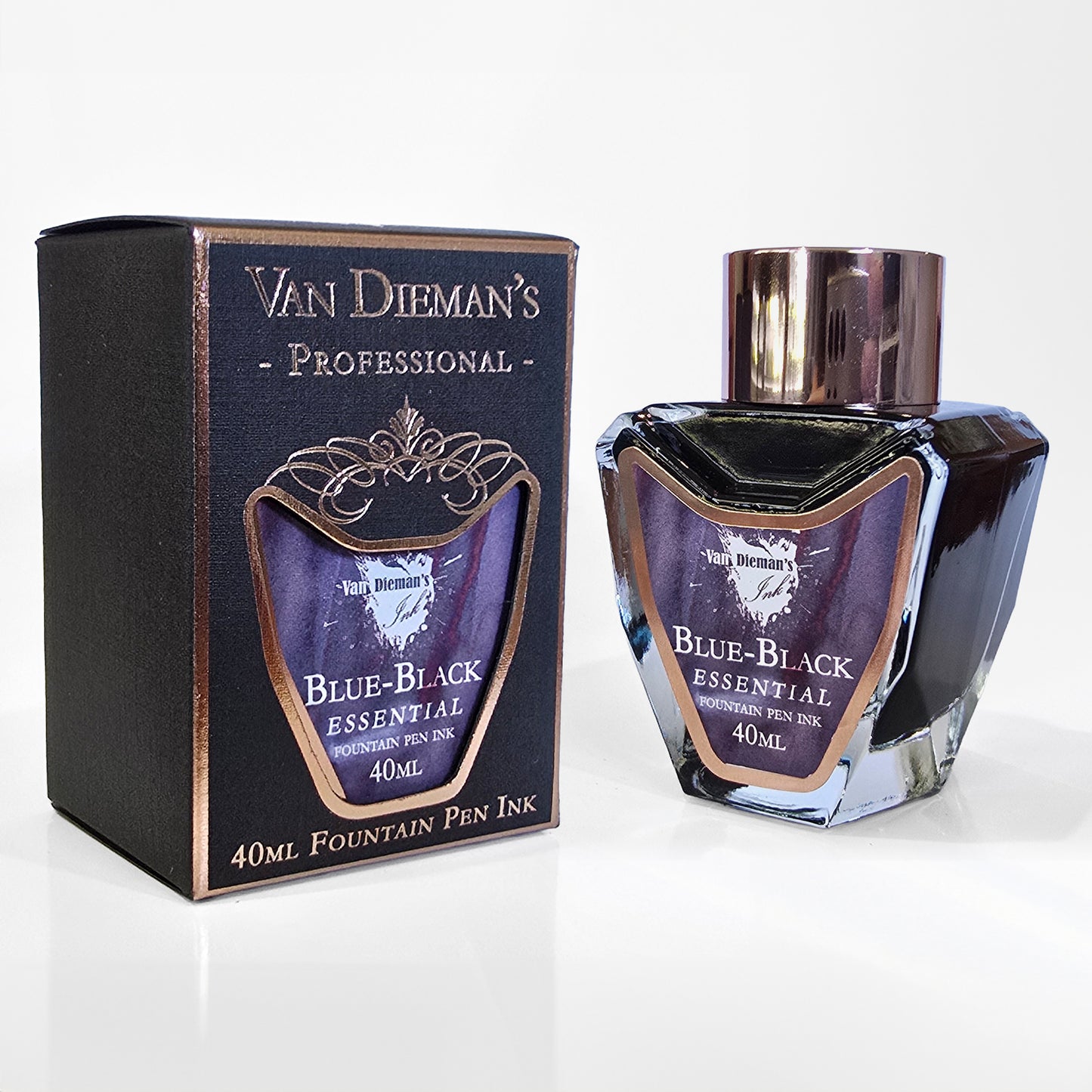 Van Dieman's Professional - Blue-Black Essential Fountain Pen Ink 40ml