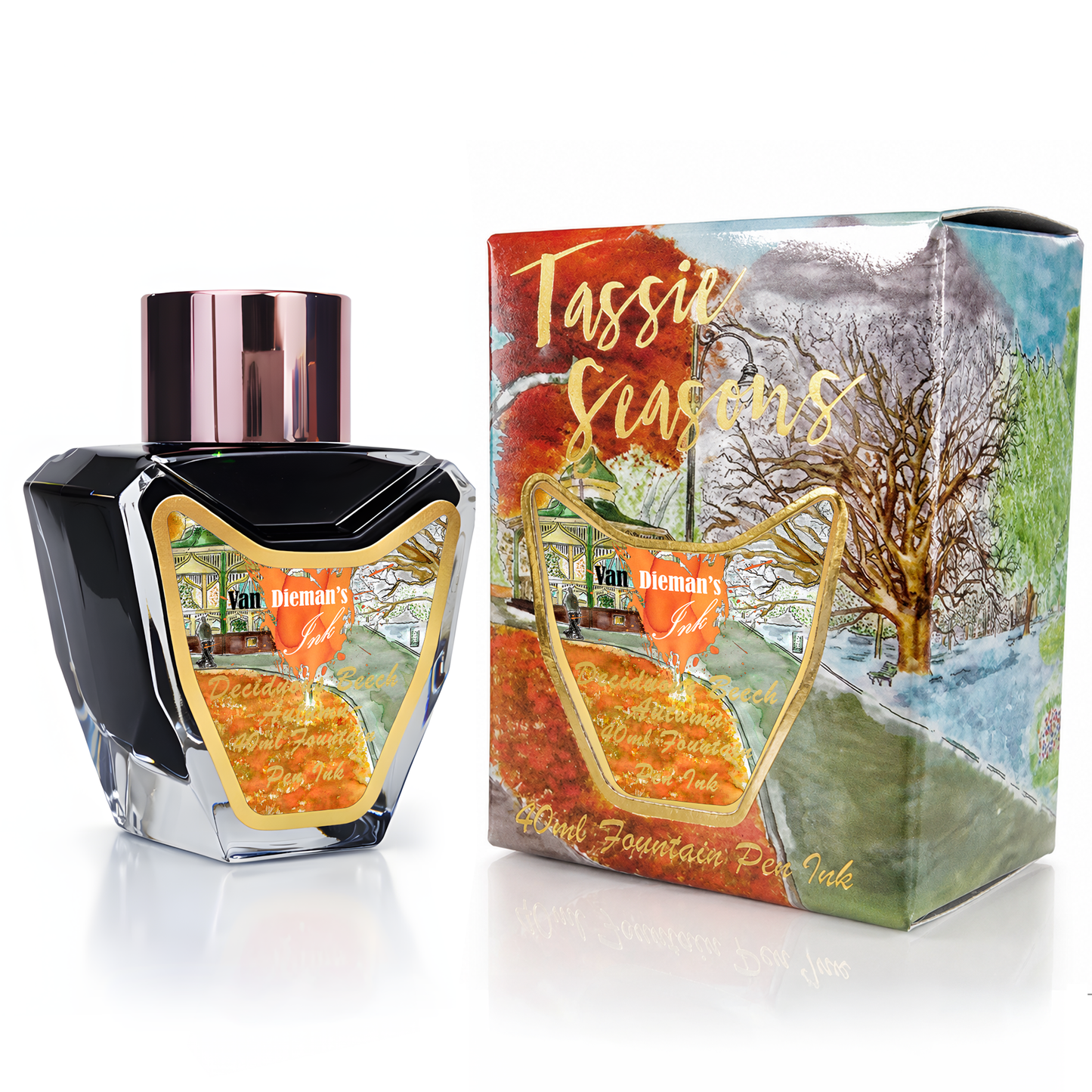 Van Dieman's Tassie Seasons (Autumn) Deciduous Beech - 40ml Fountain Pen Ink