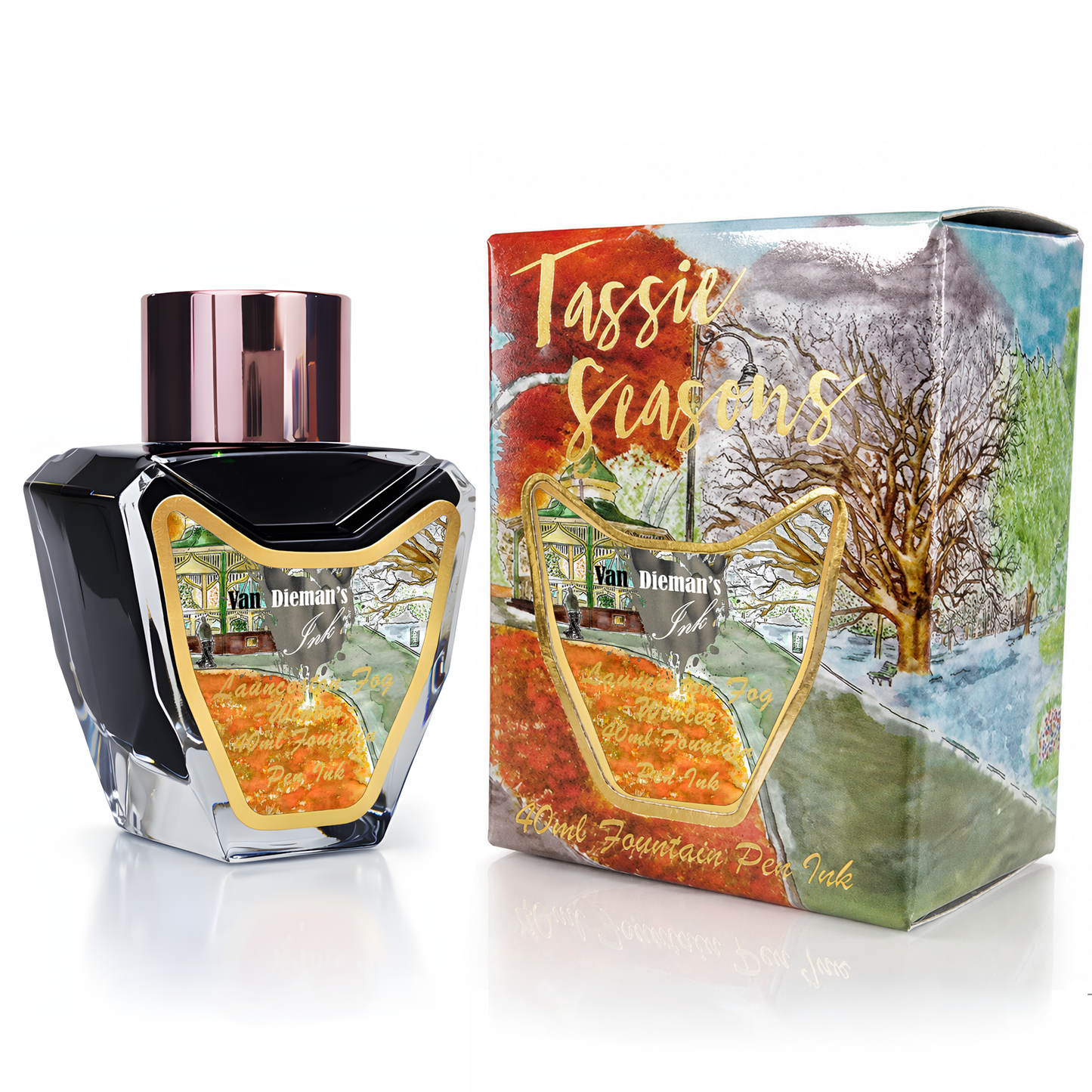 Van Dieman's Tassie Seasons (Winter) Launceston Fog - 40ml Fountain Pen Ink