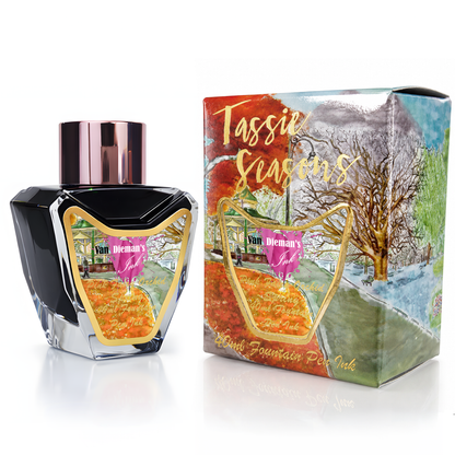 Van Dieman's Tassie Seasons (Spring) Pink Fairy Orchid - 40ml Fountain Pen Ink