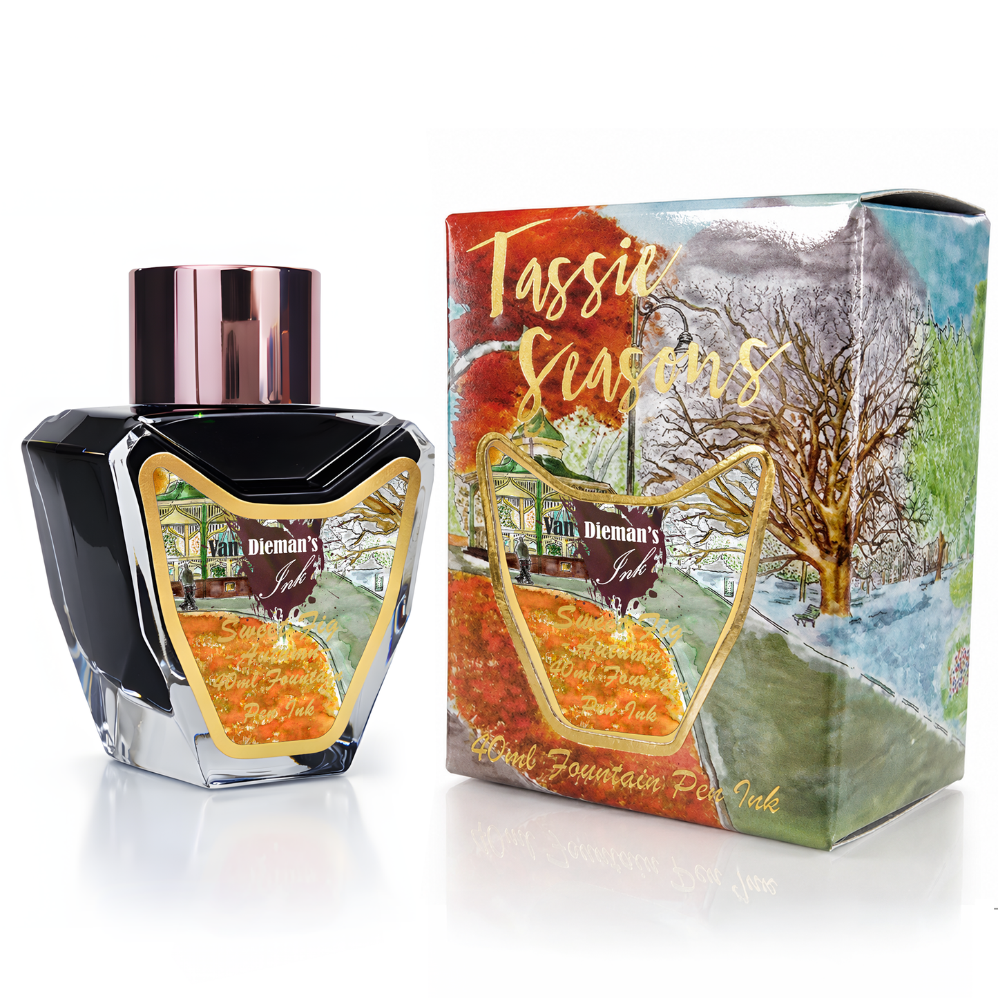 Van Dieman's Tassie Seasons (Autumn) Sweet Fig - 40ml Fountain Pen Ink
