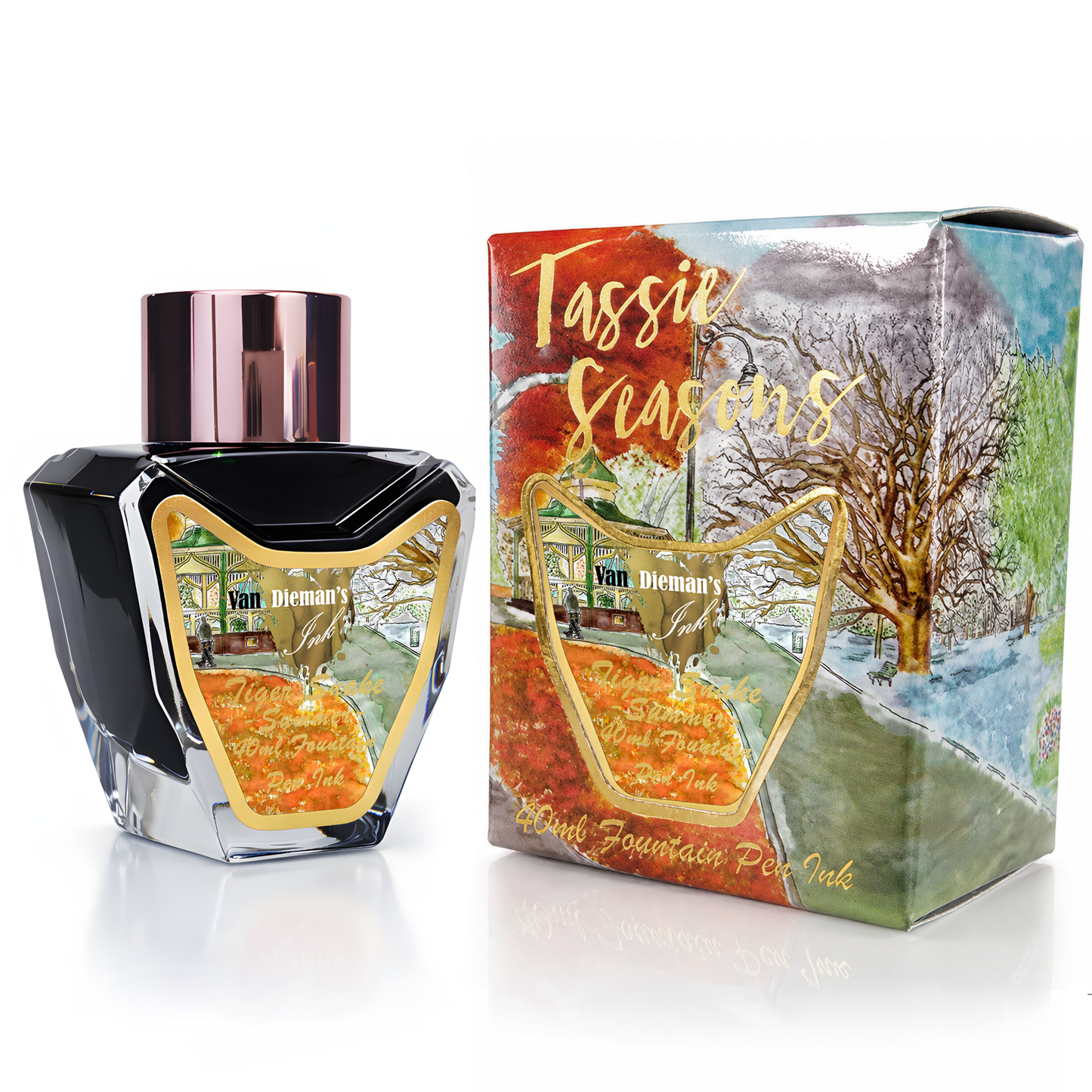 Van Dieman's Tassie Seasons (Summer) Tiger Snake - 40ml Fountain Pen Ink