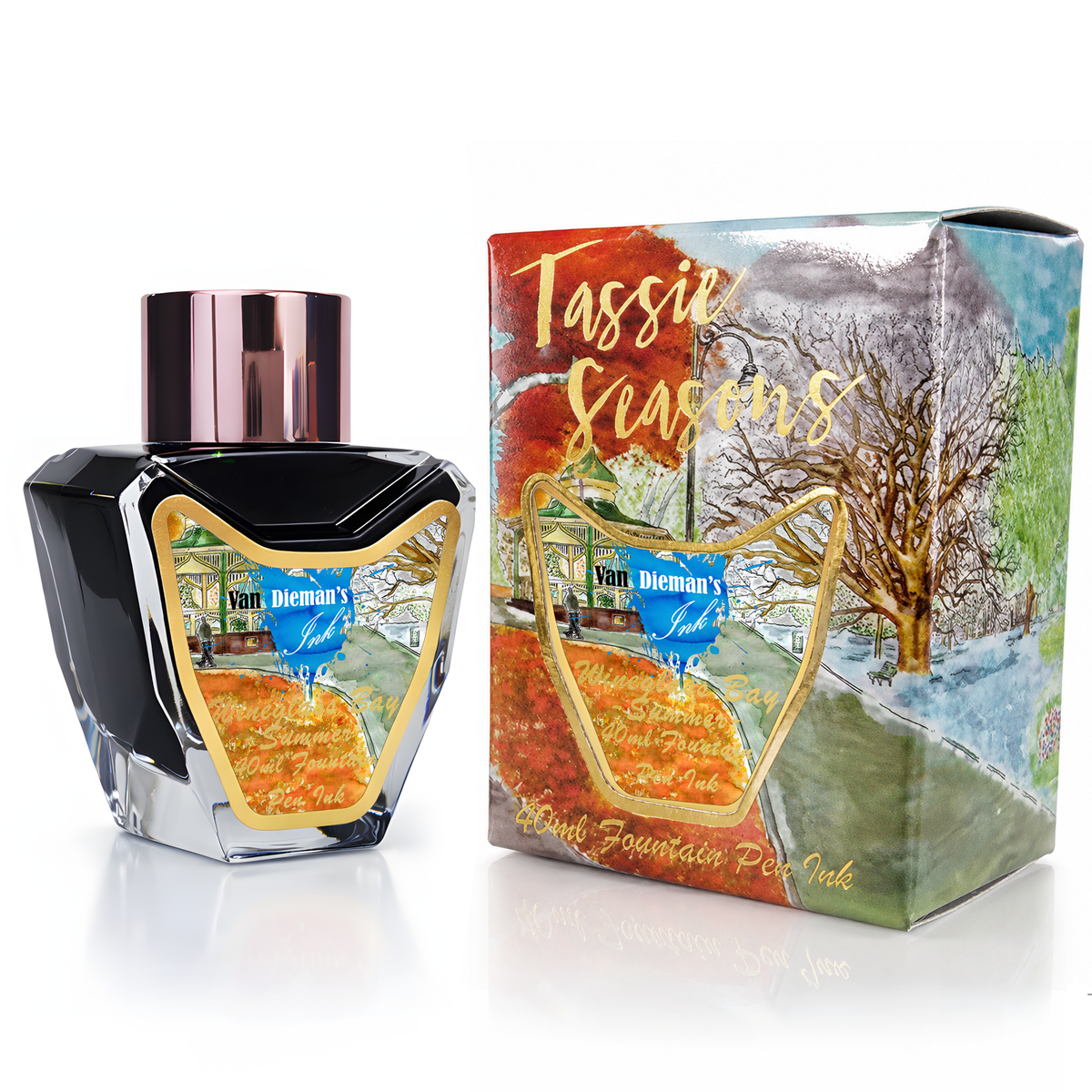 Van Dieman's Tassie Seasons (Summer) Wineglass Bay - 40ml Fountain Pen Ink