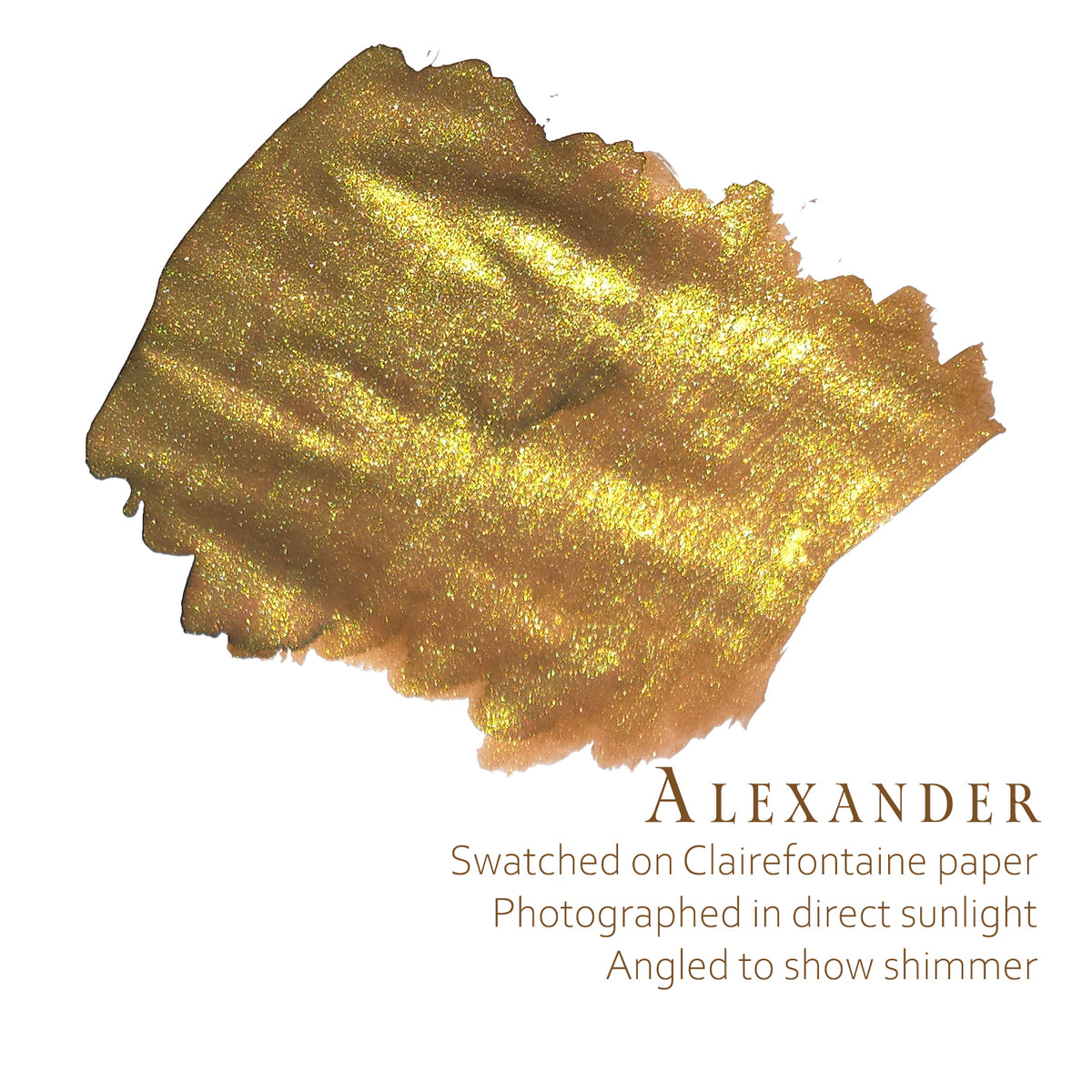 Van Dieman's Greek Heroes - Alexander 40ml Shimmering Fountain Pen Ink ...