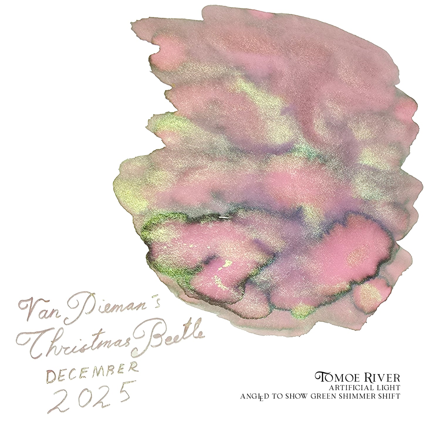 Van Dieman's 2025 December - Christmas Beetle - 100ml Shimmering Multichromatic Fountain Pen Ink