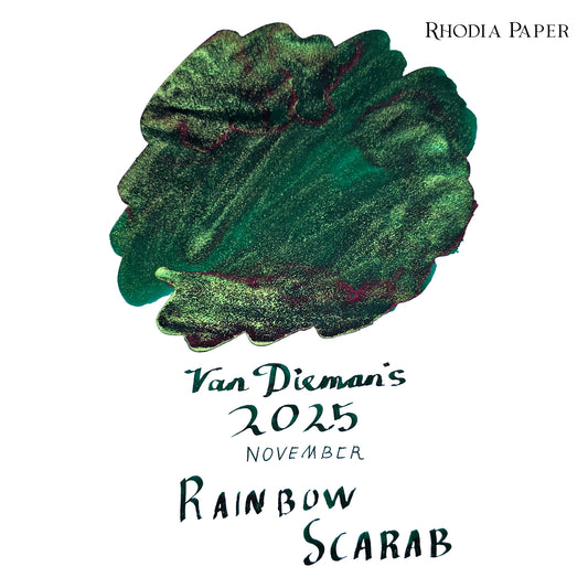 Van Dieman's 2025 November - Rainbow Scarab - 100ml Shimmering Fountain Pen Ink