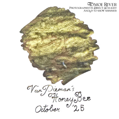 Van Dieman's 2025 October - Honey Bee - 100ml Shimmering Fountain Pen Ink