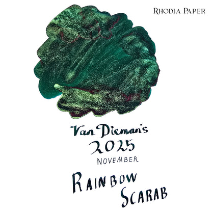 Van Dieman's 2025 November - Rainbow Scarab - 100ml Shimmering Fountain Pen Ink