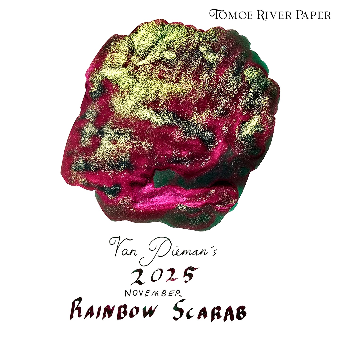 Van Dieman's 2025 November - Rainbow Scarab - 100ml Shimmering Fountain Pen Ink