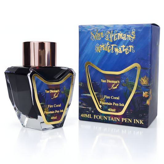 Van Dieman's Underwater - Fire Coral - 40ml Fountain Pen Ink