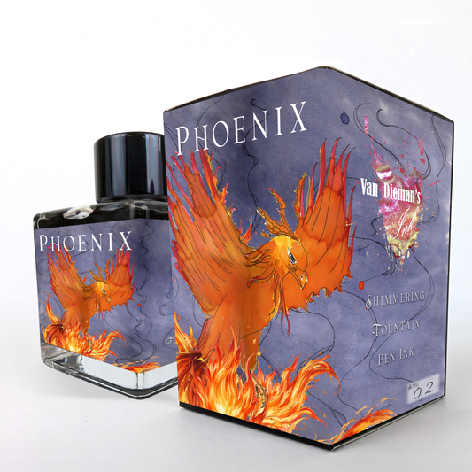 Van Dieman's 2026 - Phoenix - 100ml Shimmering Fountain Pen Ink