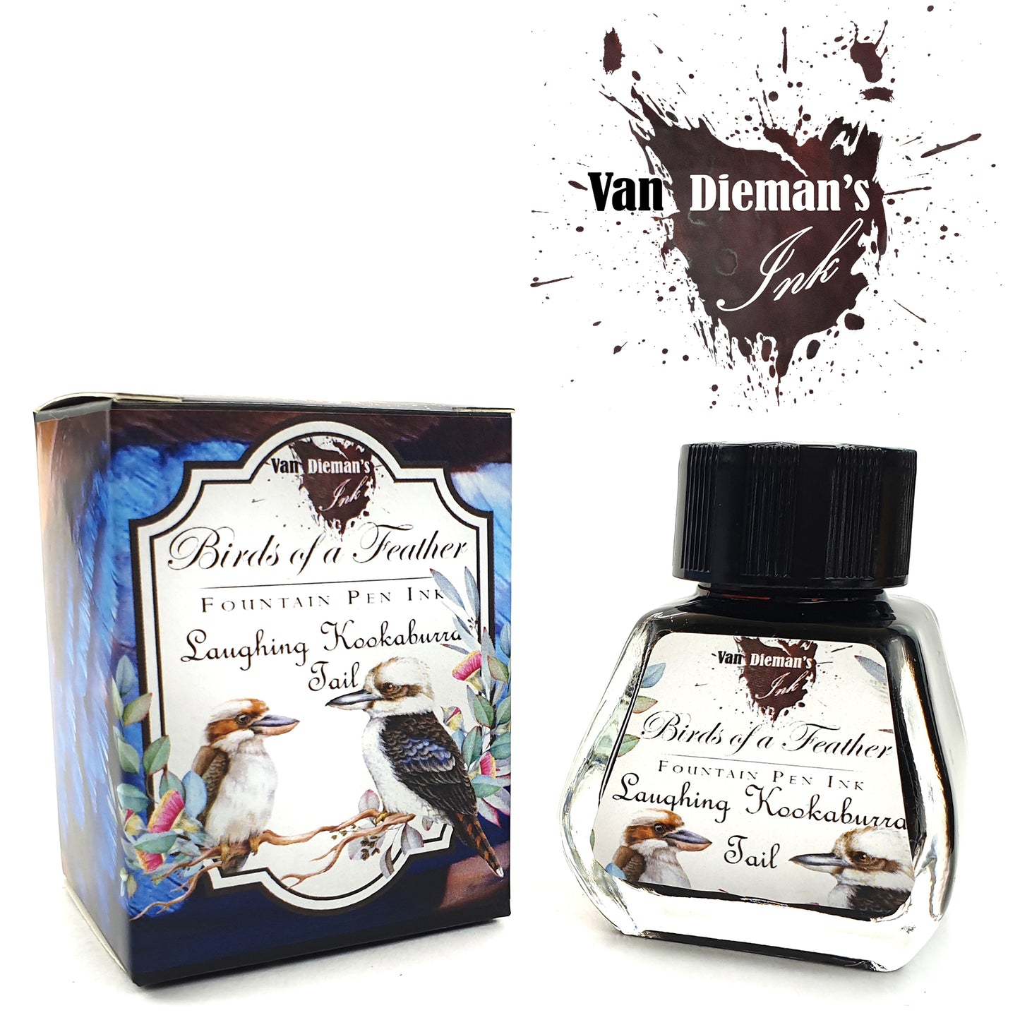 Van Dieman's Birds of a Feather - Laughing Kookaburra Tail - Fountain Pen Ink
