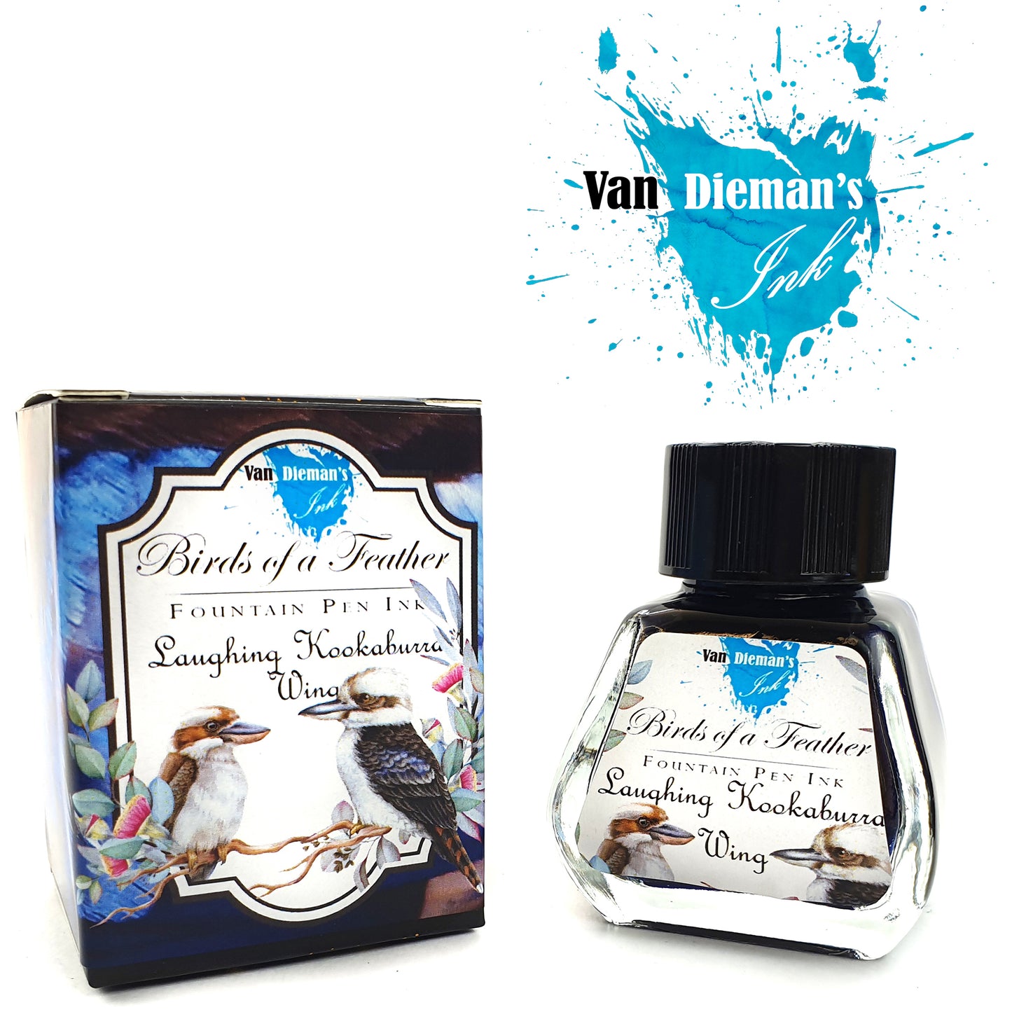 Van Dieman's Birds of a Feather - Laughing Kookaburra Wing - Fountain Pen Ink
