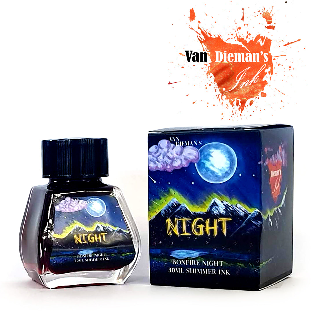 Van Dieman's Night - Bonfire Night - Shimmering Fountain Pen Ink