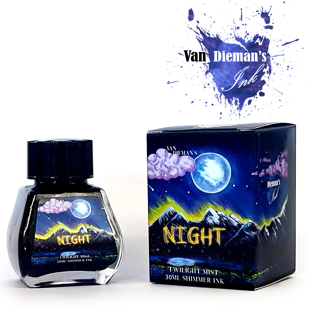 Van Dieman's Night - Twilight Mist - Shimmering Fountain Pen Ink