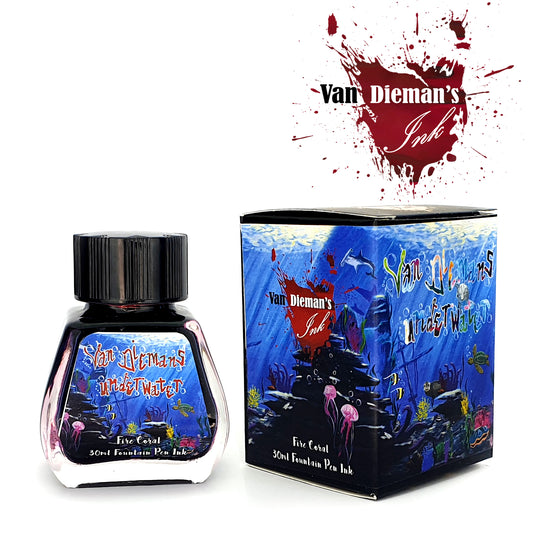 Van Dieman's Underwater - Fire Coral - Fountain Pen Ink