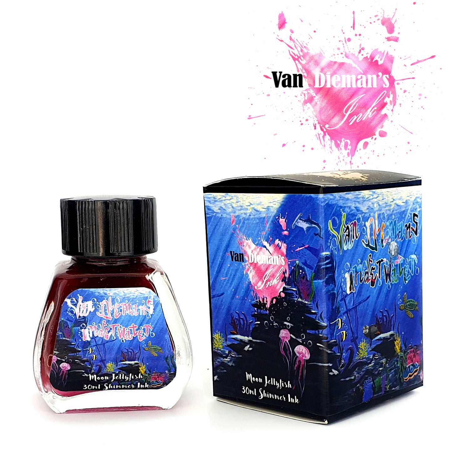Van Dieman's Underwater - Moon Jellyfish - Shimmer Ink
